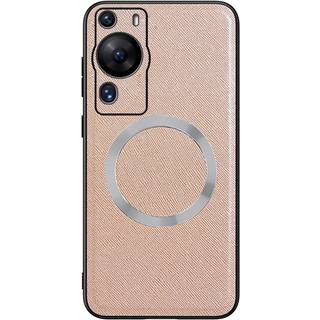 Huawei P60 Pro Plastik Bagside Cover m. Ru Tekstur - MagSafe Kompatibel - Guld