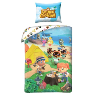 Animal Crossing Sengetøj – 140x200 cm – 100 procent bomuld