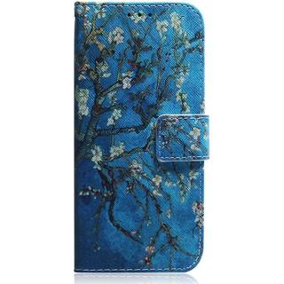 Nokia C22 Læder Flip Cover m. Pung & Print - Træ