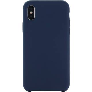 iPhone X / XS Soft Silicone Cover - Mørkeblå Vol. 2