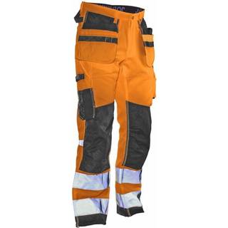 Jobman Star 2222 Håndværkerbukser Orange/sort, Bemærk, klasse 2 Orange/sort