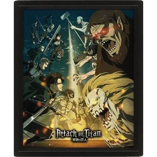 Pyramid - Attack on Titan (Season 4) Framed 3D Lenticular Print - Billede