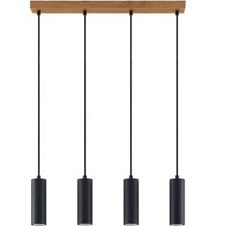 Lindby pendellampe Maniva. 60 cm, 4 lyskilder, sort, GU10