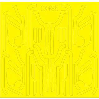 B-17G antiglare panels(VE production)for Airfix