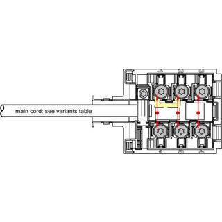 Electrolux tilslutningsboks, med, kabel 140202855015