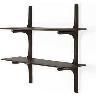 Ethnicraft PI Wall Shelf - 2 Hylder - Mahogany Dark Brown