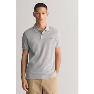 Gant Herren Polo-Shirt grau Slim Fit