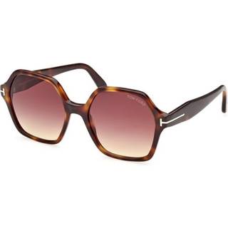 TOM FORD Kvinde FT1032 ROMY 53Z Solbriller Acetat Havana Violet Geometrisk Normal Skygge