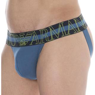 Emporio Armani Megalogo Cotton Jock - Octanium Blue