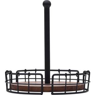 Pfaltzgraff Anvil Cage Condiment Table Caddy 9,5x9,5x10,25 tommer sort