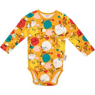 Pippi Langstrømpe Vejrmølle Body, Orange, 62