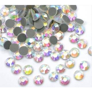 Tjekkisk kvalitet Rhinestones 6mm (AB)