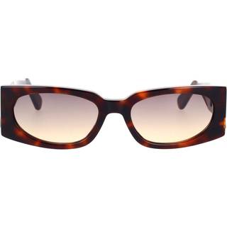 GCDS Unisex GD0016 52B Solbriller Acetat Havana Grå Firkantet Normal Skygge