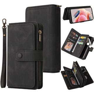 SKALO Xiaomi Redmi Note 12 4G Big Wallet 17-RUM Pungetui - Sort