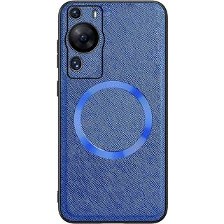 Huawei P60 Pro Plastik Bagside Cover m. Ru Tekstur - MagSafe Kompatibel - Blå