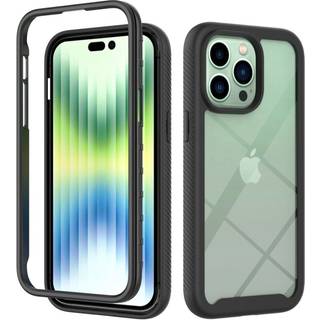 SKALO iPhone 14 Pro Max Stødsikker Clear Hybrid Cover - Sort