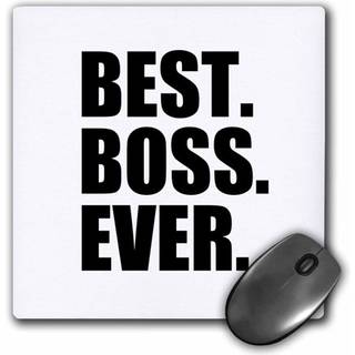 Bedste chef nogensinde - Gaver til Boss - Office Humor - Black Text - Mouse Pad 8 x 8 tommer (MP_203240_1)
