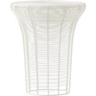 GAN Seating - 'Aram' high stool in White Stainless stell wire