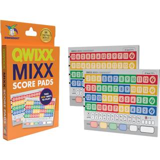 Gamewright Qwixx Mixx - ?gte forbedret spil Tilf?jelsesudskiftning Scorecards til QWIXX - Et hurtigt familie terningespil