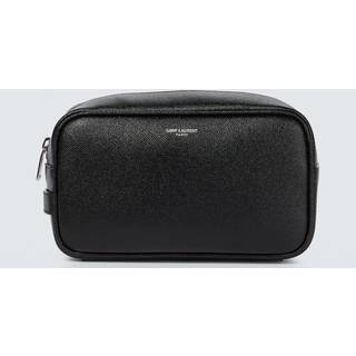 Saint Laurent Leather washbag - black - One Size