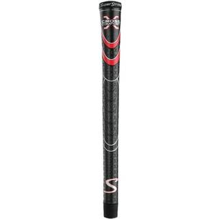 Superstroke Cross Comfort Golf Club Grip Black/Red (överdimensionerad) | Mjuk & klibbig polyuretan som ökar dragkraften | X-stil yta & non-slip |