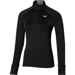 Mizuno Warmalite Half-Zip Running Top Women - Black, Black, Size L - black