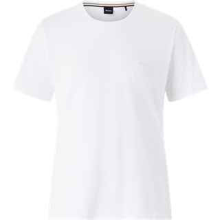 BOSS Black Herren T-Shirt weiß Baumwolle & Mix unifarben
