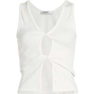 Christopher Esber Cutout jersey tank top - white - L