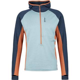 Stoic Merino260 StadjanSt. 3/4 Zip w. Hood Merinohoodie Herrer størrelse XS farve turkis