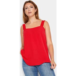 Lts Tall Red Ruched Swing Cami Top 14 Lts | Tall Women's Vests & Camisoles