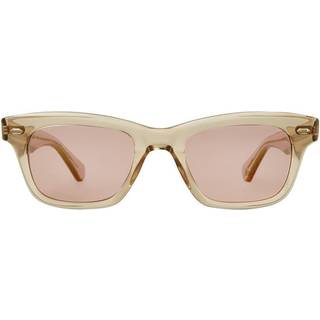 Garrett Leight GROVE SUN BRE/BOR 48 Solbriller Mænd Brun - Transparent Brew - 48mm