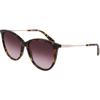 LONGCHAMP Kvinde LO746S 242 Solbriller Acetat Havana Brun Geometrisk Normal Normal
