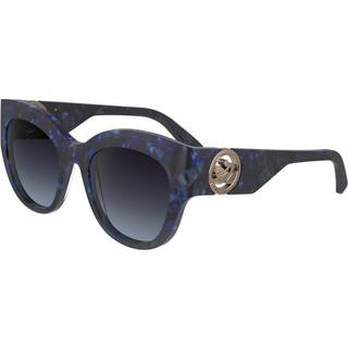 LONGCHAMP Kvinde LO740S 430 Solbriller Acetat Havana Blå Sommerfugl Normal Normal