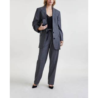 Marant Etoile Priska checked high-rise wool pants - grey - S