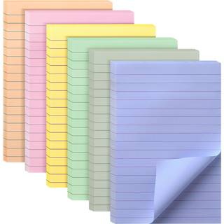 Mr. Pen-Foret Sticky Notes 4x6 6 puder 45 ark/puder Morandi farver klistrede noter med linjer klistrede note puder klistrede puder klistrede note