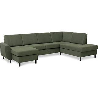 Madrid Nordic venstrevendt U-sofa - grøn