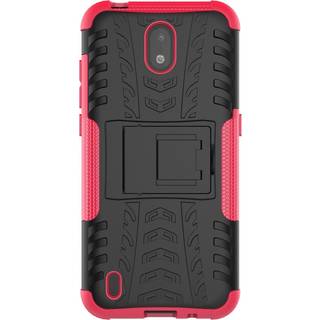 Nokia 1.3 Cool Tyre Håndværker Cover m. Stander - Sort / Pink