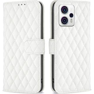 SKALO Motorola Moto G23 4G BINFEN COLOR Quiltet Pung - Hvid