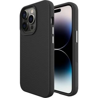 iPhone 15 Pro Plastik Håndværker Bagside Cover - Sort