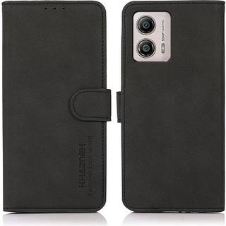 SKALO Motorola Moto G23 4G KHAZNEH Pungetui i PU-læder - Sort