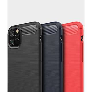 SKALO iPhone 11 Pro Max Armor Carbon Stødsikker TPU-cover - Blå