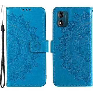 SKALO Motorola Moto E13 4G Mandala Flip Cover - Blå