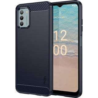 Nokia G42 Brushed Carbon Fiber Bagside Cover - Blå