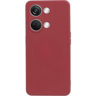 OnePlus Nord 3 5G Fleksibelt Plastik Bagside Cover - Rust Rød