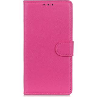 Samsung Galaxy M13 Litchi Læder Flip Cover m. Pung - Pink