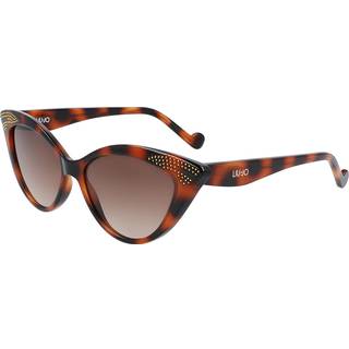 Liu Jo Kvinde LJ743S 215 Solbriller Acetat Havana Brun Cat Eye Skygge