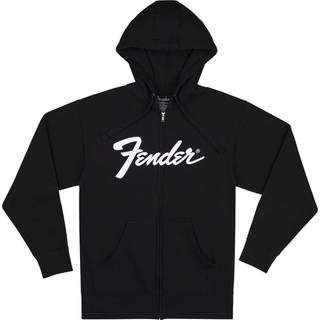 Fender Hættetrøje Transition Logo Zip Front Black L