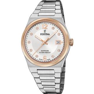 Festina F20037/1 Damenuhr Swiss Made Rivé 35mm 10ATM