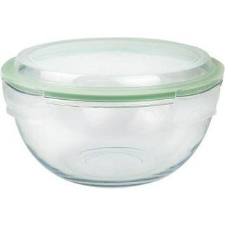 Skål lavet af glas, 2 L - Glasslock