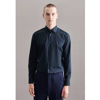Seidensticker Herren Hemd blau Slim Fit